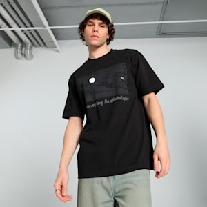 GRAPHICS "Football Expert" Men's Relaxed Fit Tee, PUMA Black, extralarge-IND